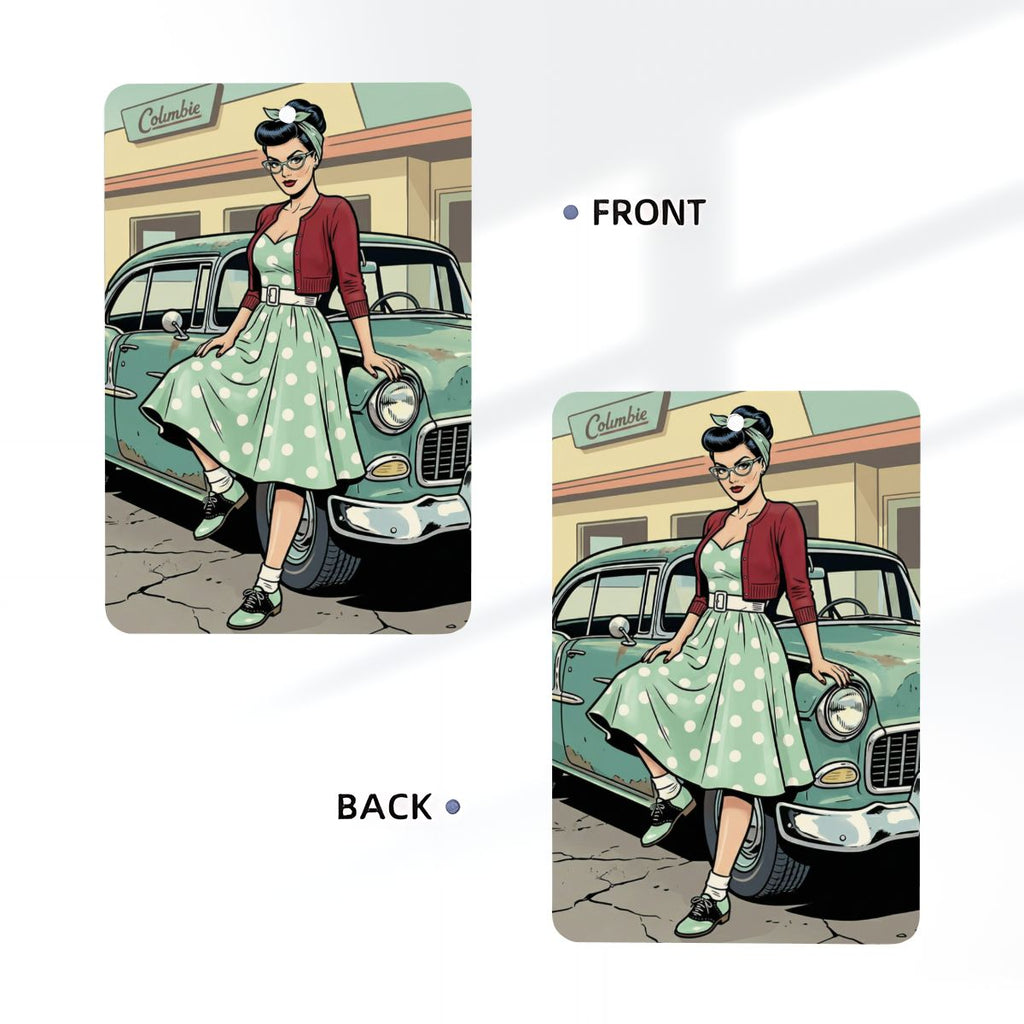50s Retro Car Air Freshener Card (1pc)