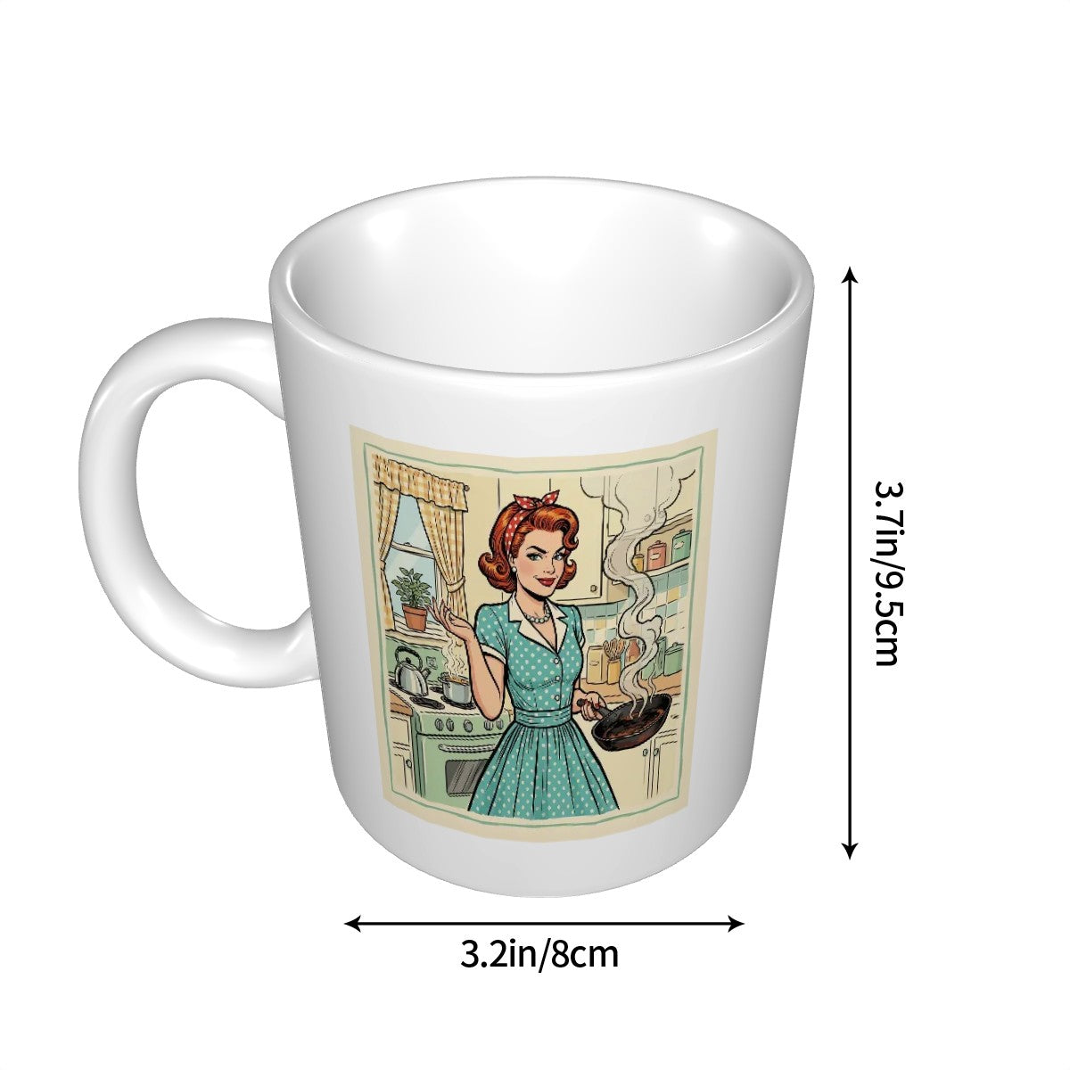 50s Retro Ceramic Coffee Mug (11oz)