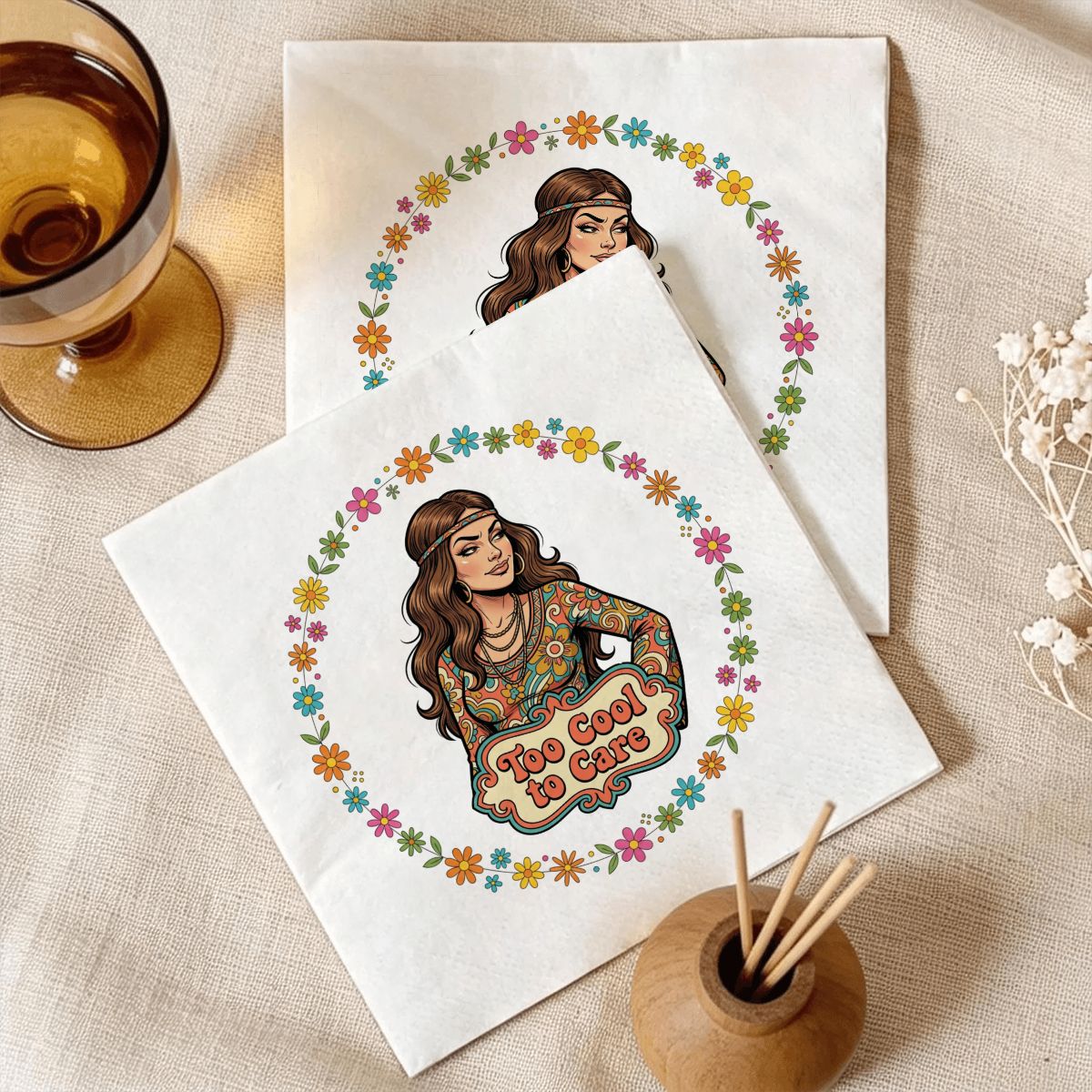 70s Retro Paper Napkins