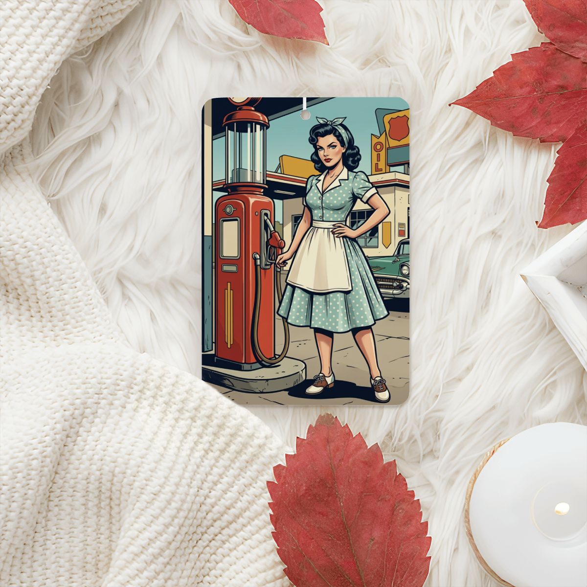 50s Retro Car Air Freshener Card (1pc)