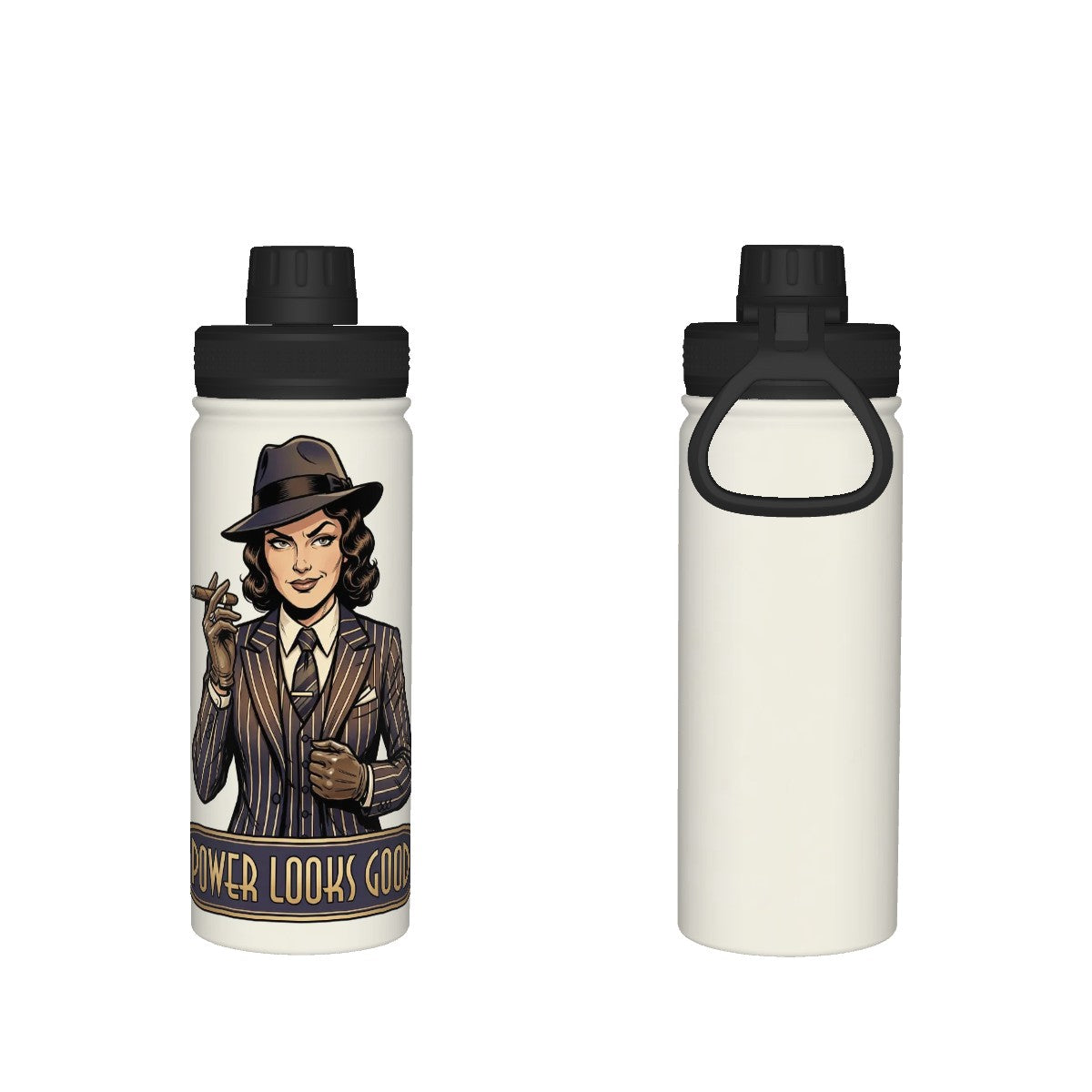 20s Vintage Insulated Water Bottle (18oz)