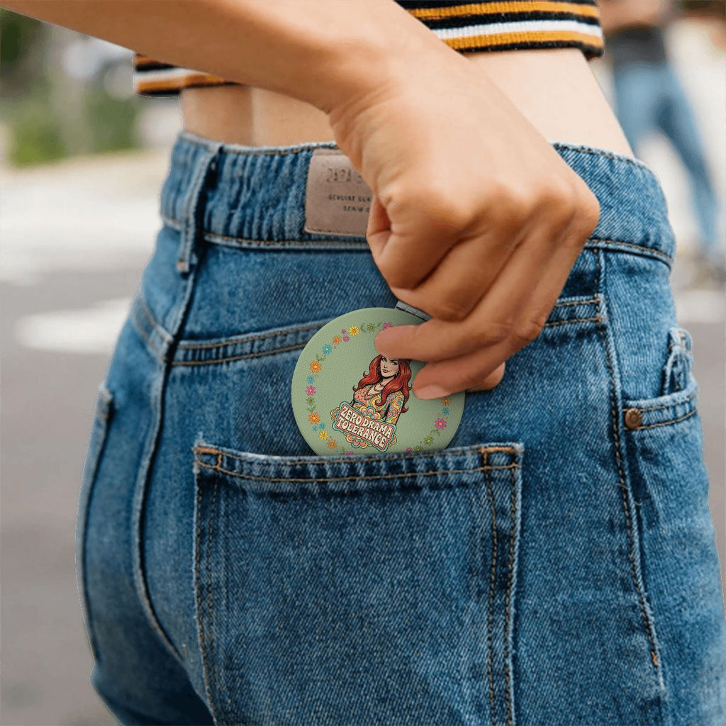 70s Retro Compact Pocket Mirror