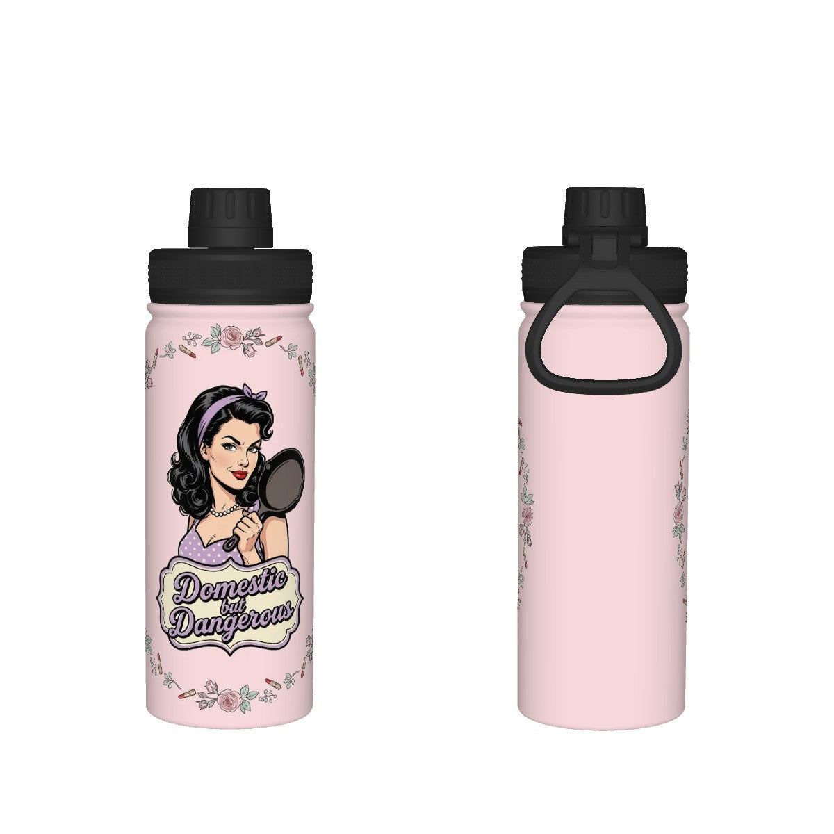50s Retro Insulated Water Bottle (18oz)