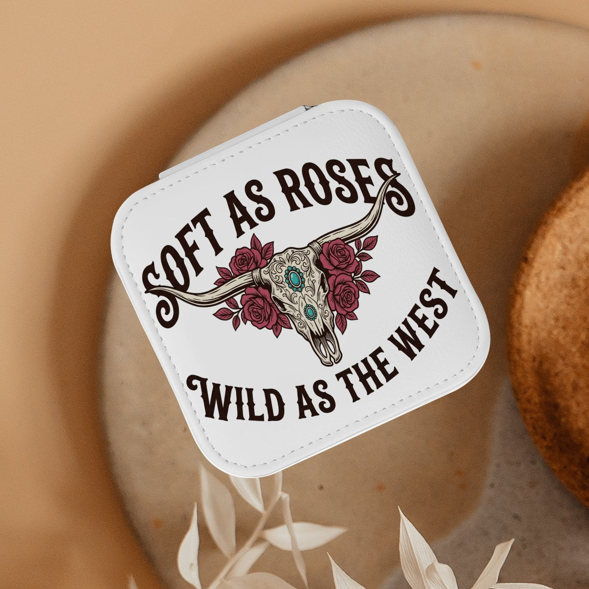 Western Travel Jewelry Box – Soft as Roses
