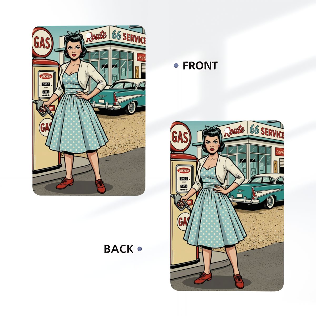 50s Retro Car Air Freshener Card (1pc)