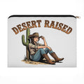 Desert Raised Cowgirl Travel Makeup Pouch