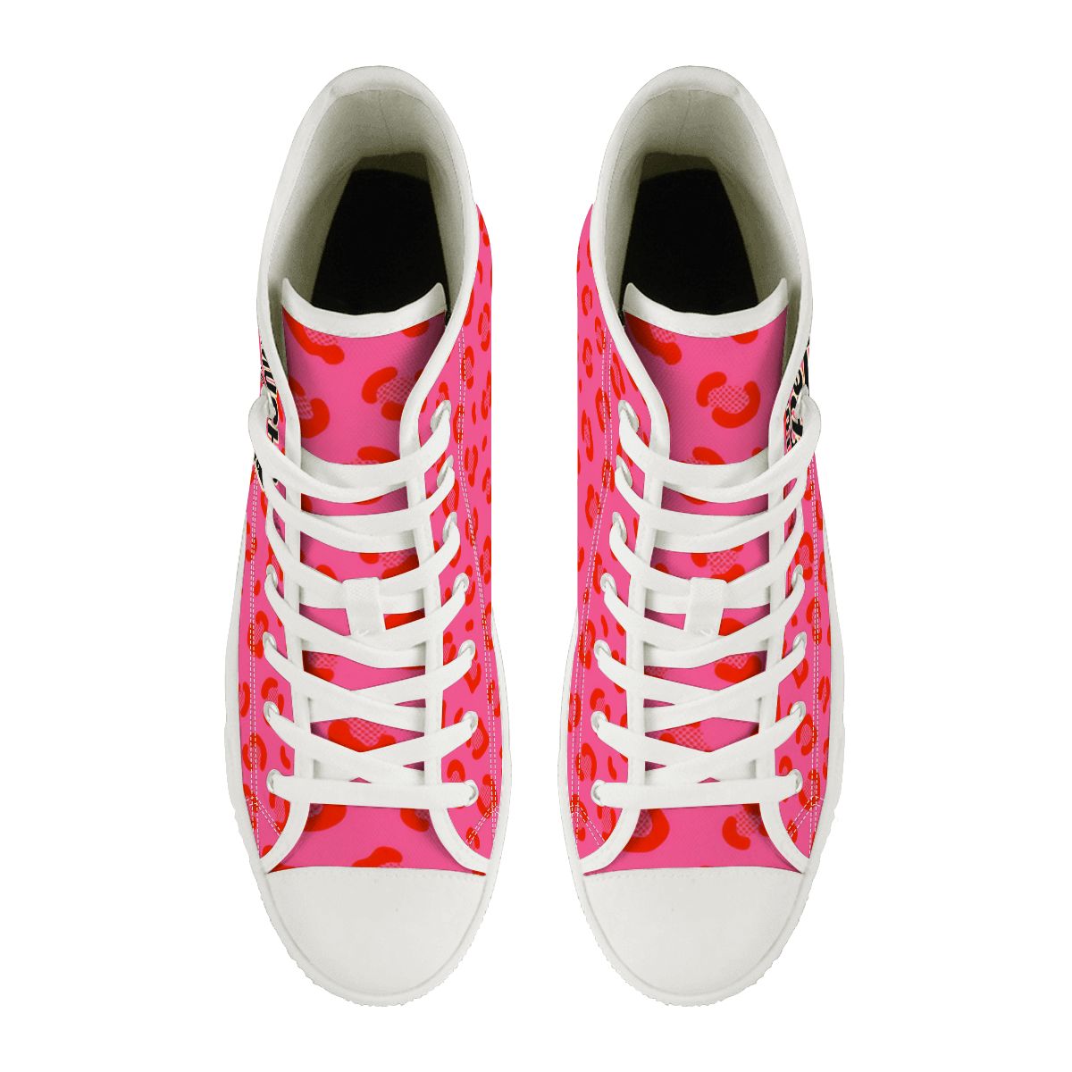 50s Retro High Top Canvas Shoes