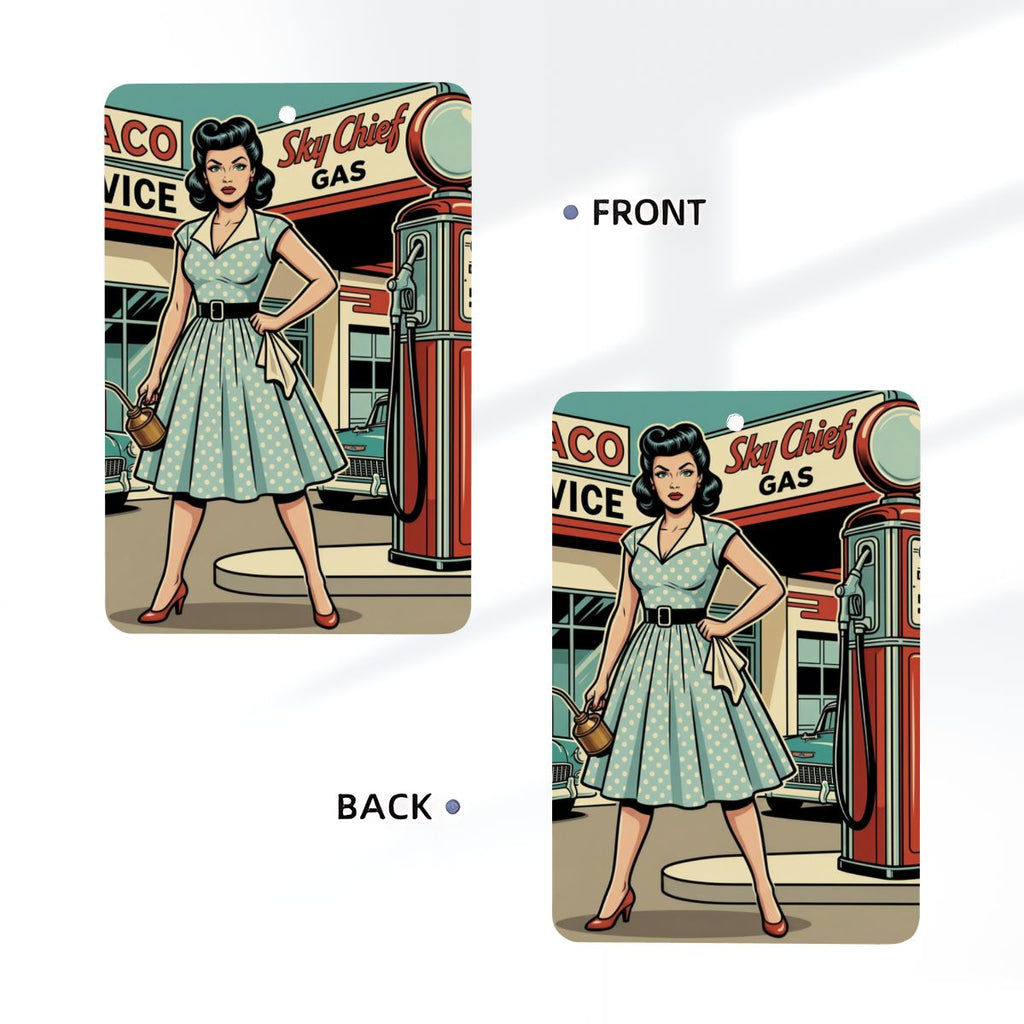 50s Retro Car Air Freshener Card (1pc)