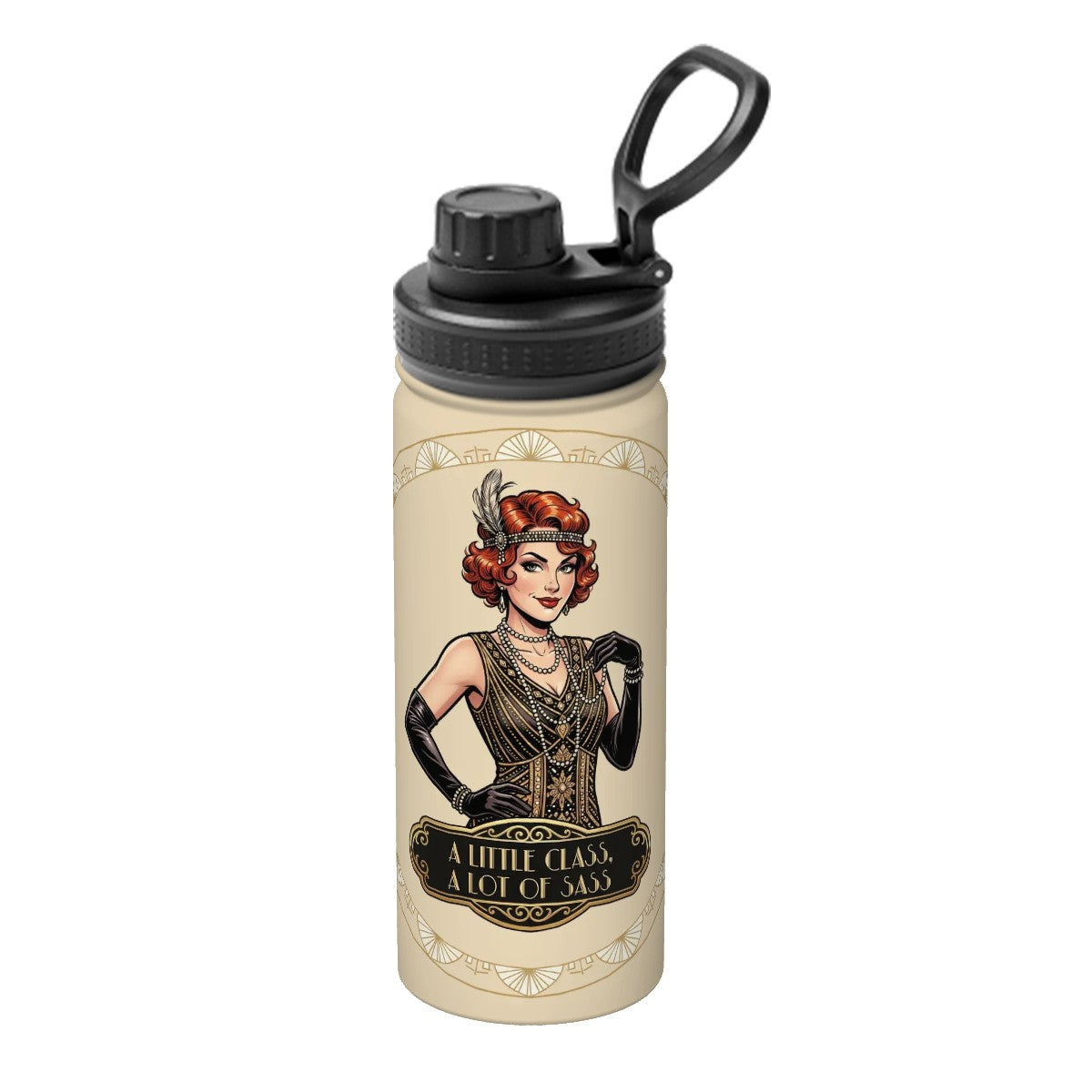 20s Vintage Insulated Water Bottle (18oz)