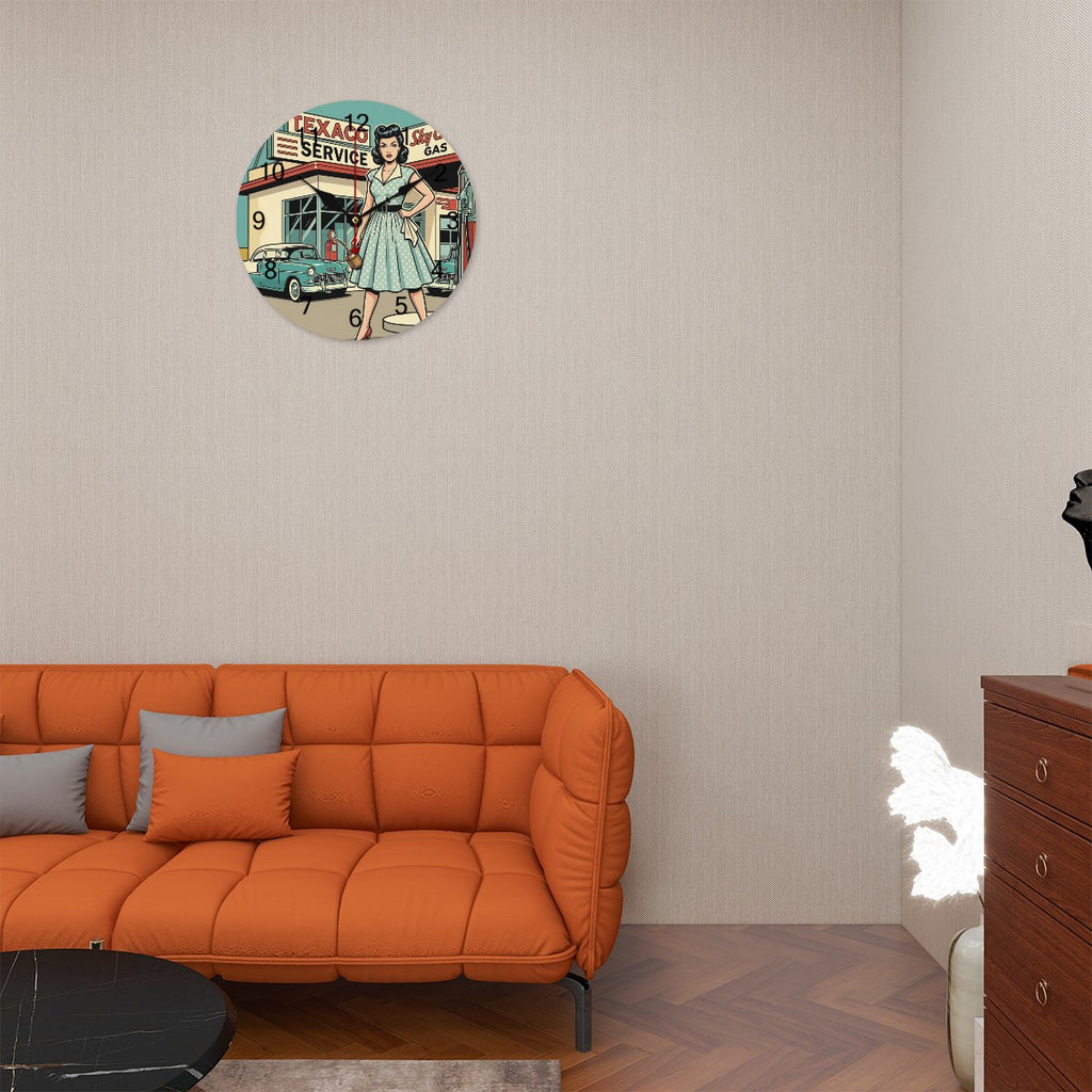 50s Retro Wall Clock