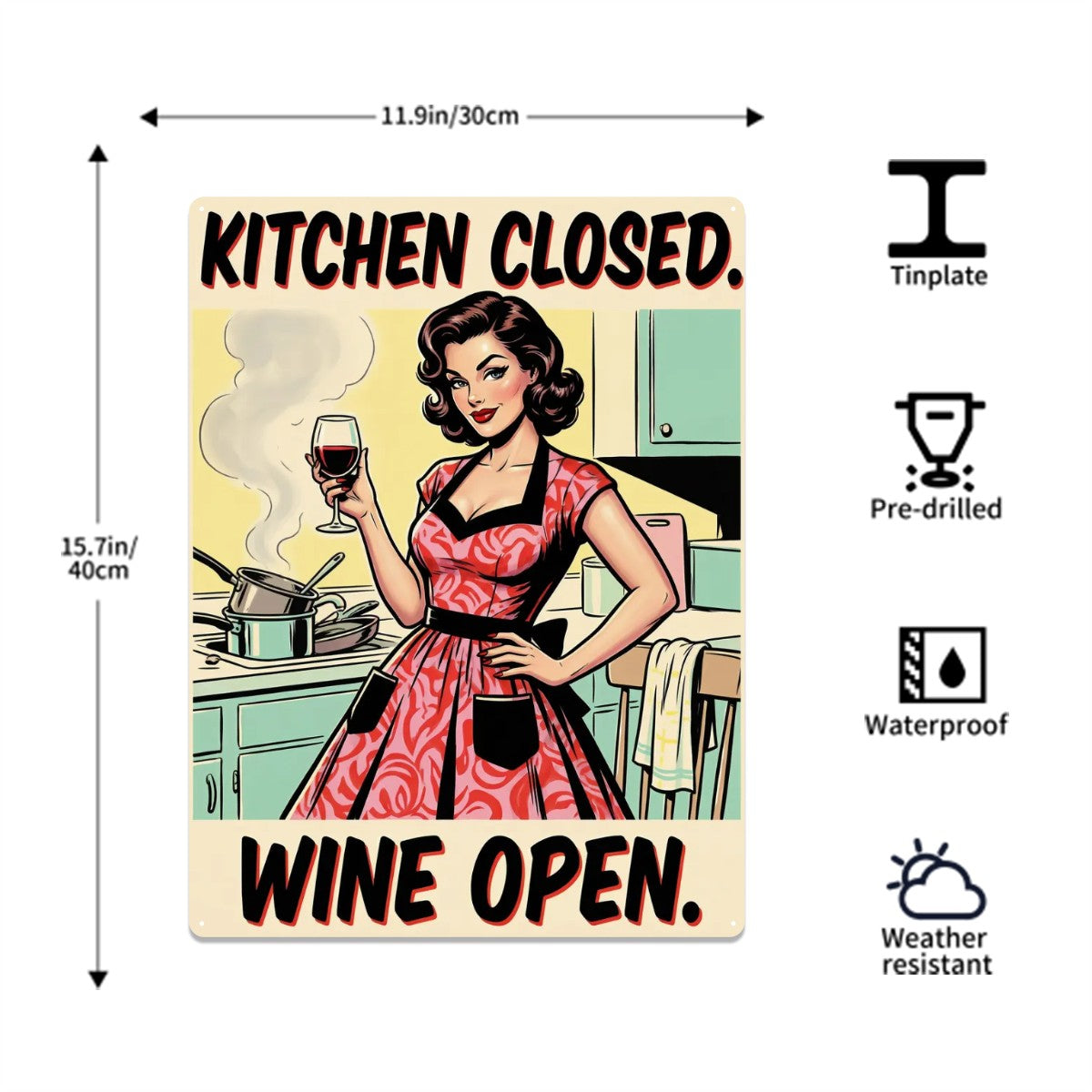 50s Retro Metal Tin Sign