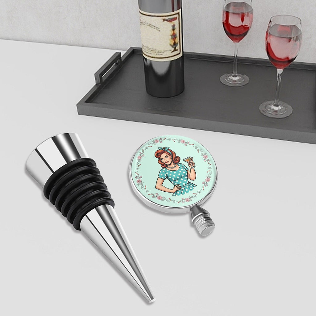 50s Retro Wine Bottle Stopper – Reusable Wine Saver