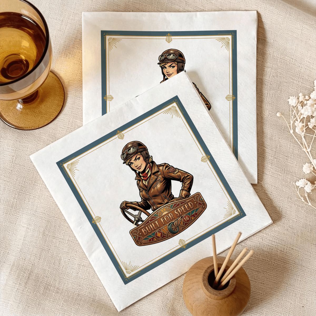 20s Vintage Paper Napkins