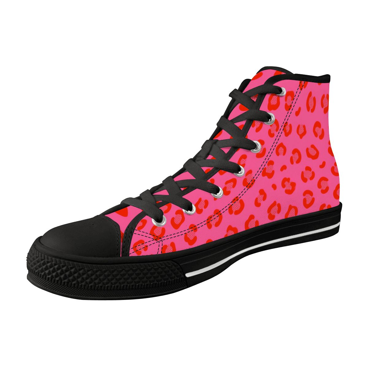 50s Retro High Top Canvas Shoes