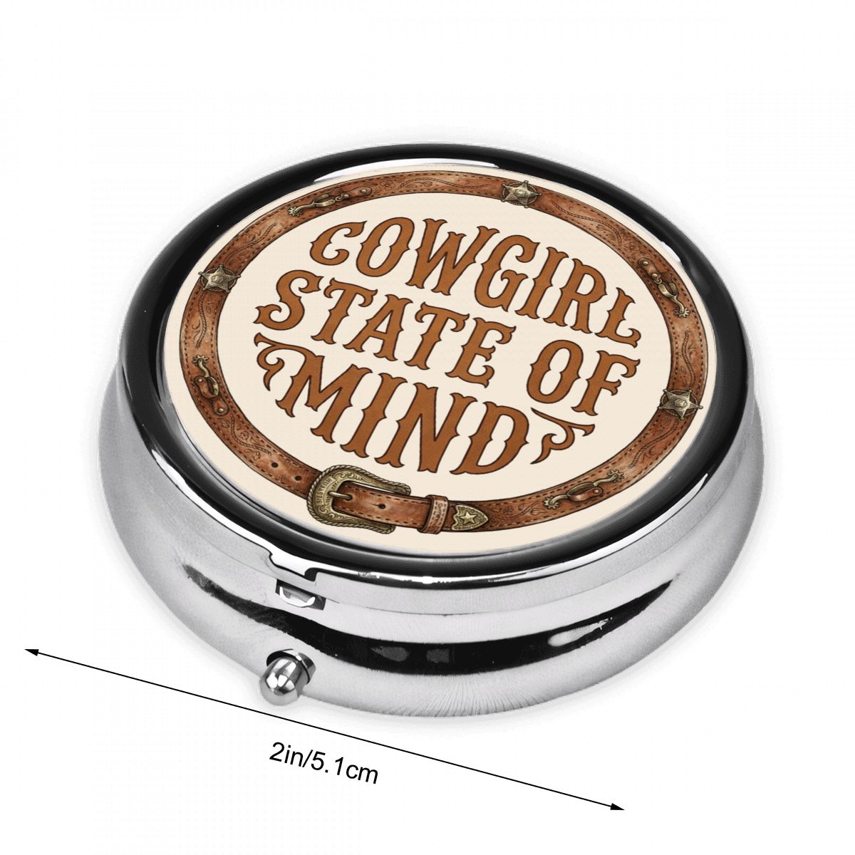 Western Pocket Pill Case – Cowgirl State Of Mind