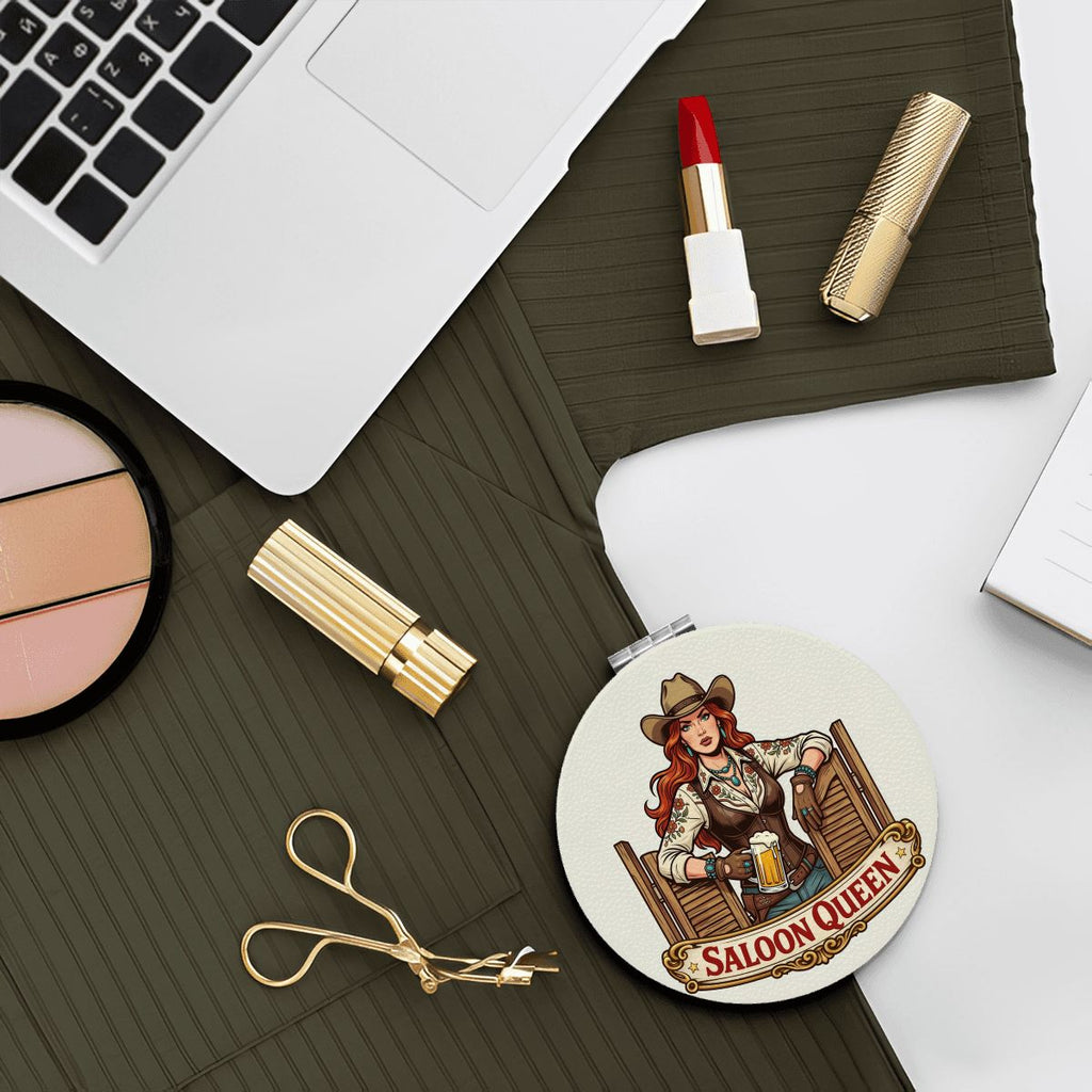 Western Compact Pocket Mirror – Saloon Queen