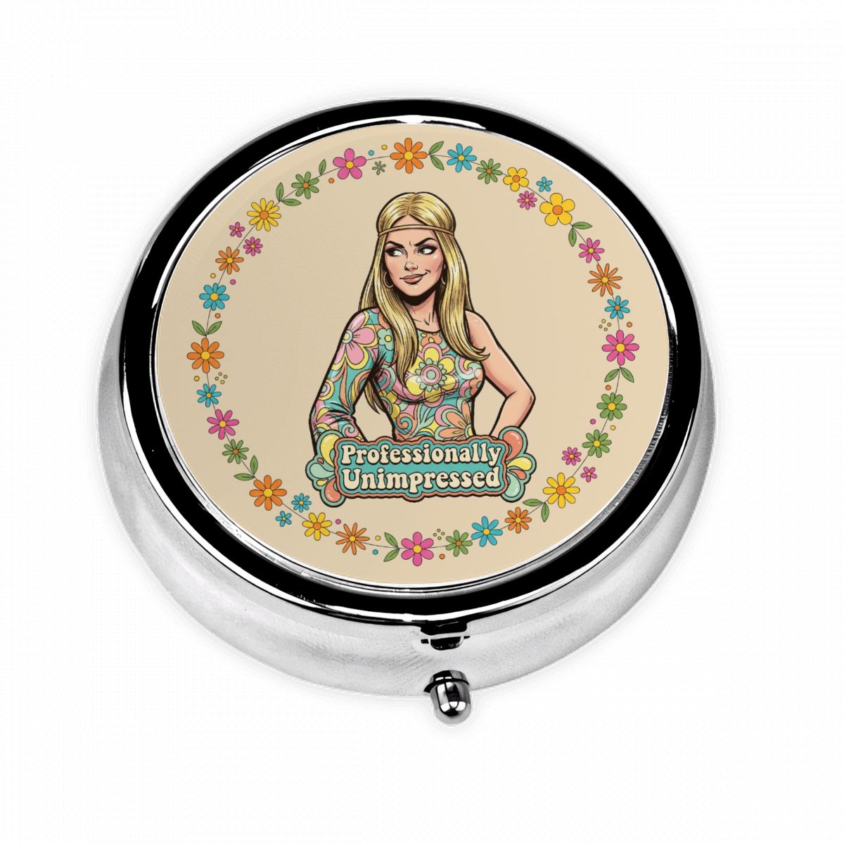 70s Retro Pocket Pill Case