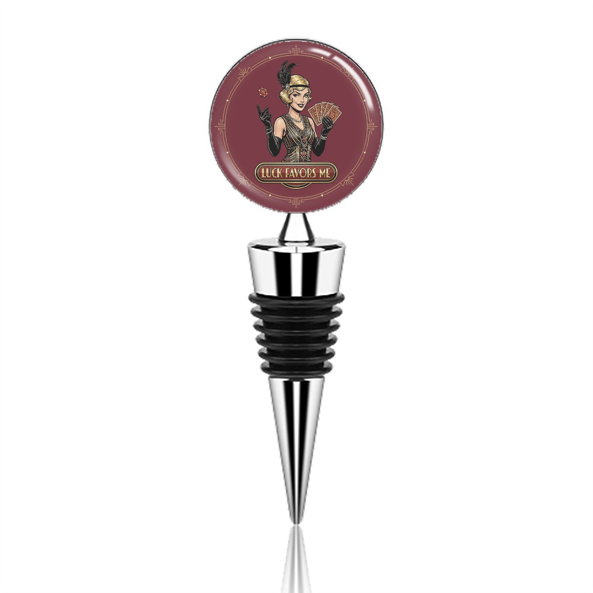 1920s Art Deco Wine Bottle Stopper – Vintage Style Meets Practical Wine Preservation