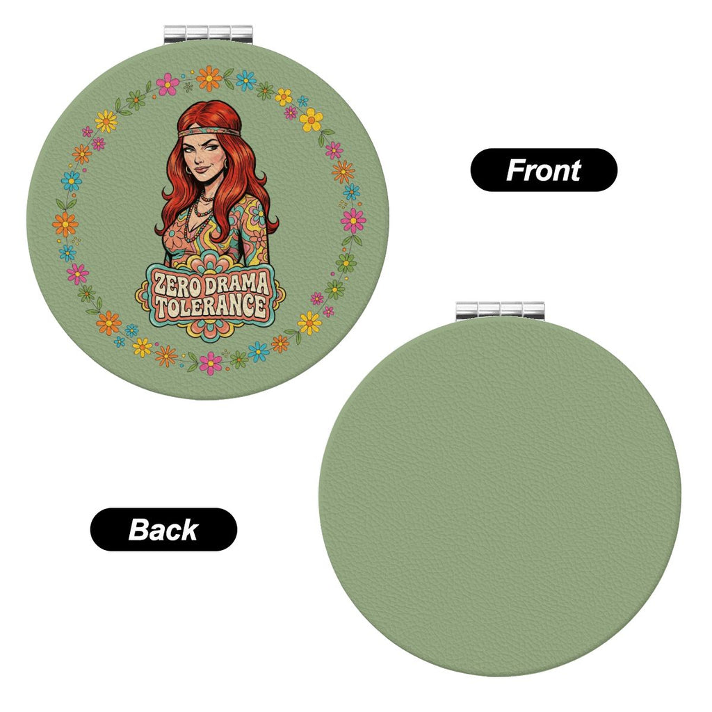 70s Retro Compact Pocket Mirror