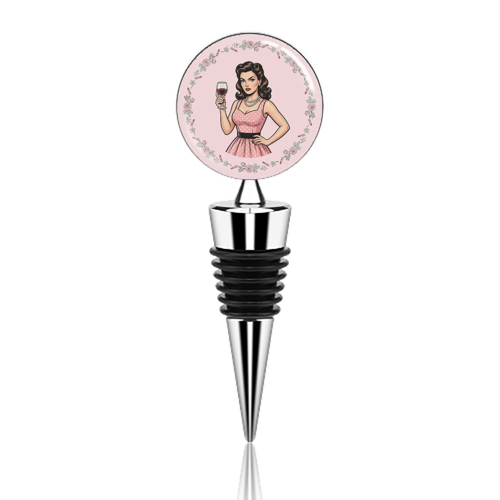 50s Retro Wine Bottle Stopper – Reusable Wine Saver