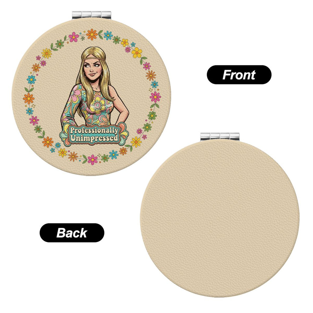 70s Retro Compact Pocket Mirror
