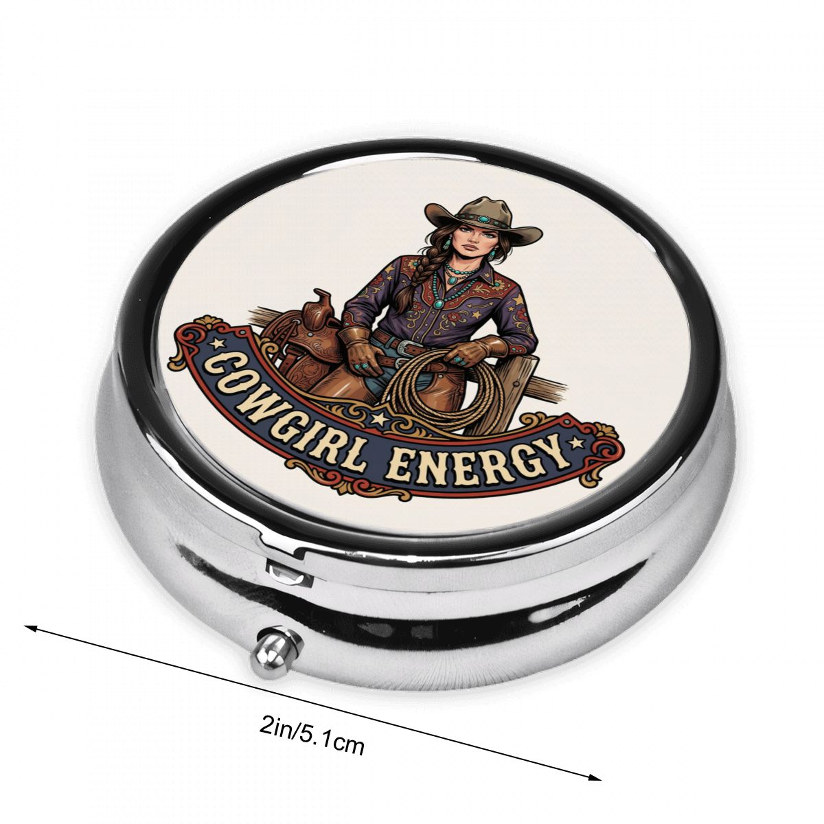 Western Pocket Pill Case – Cowgirl Energy