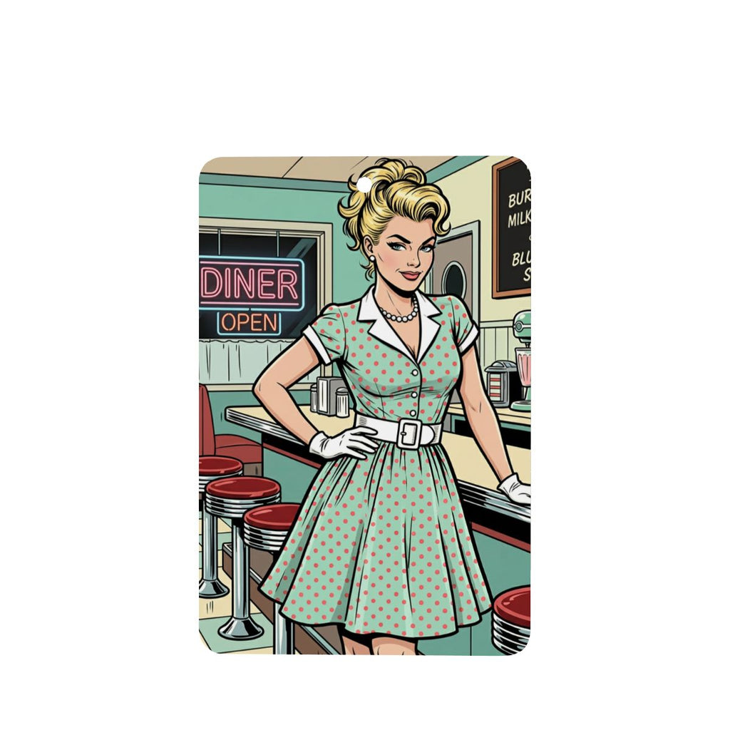 50s Retro Car Air Freshener Card