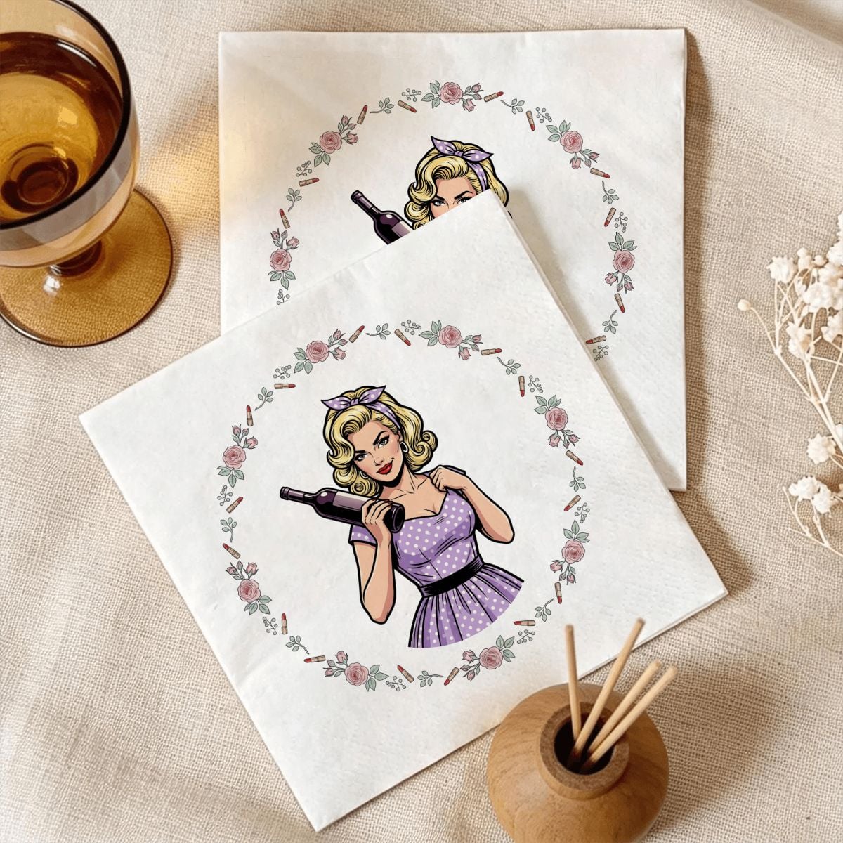 50s Retro Paper Napkins