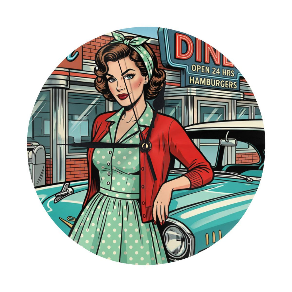 50s Retro Wall & Desk Clock