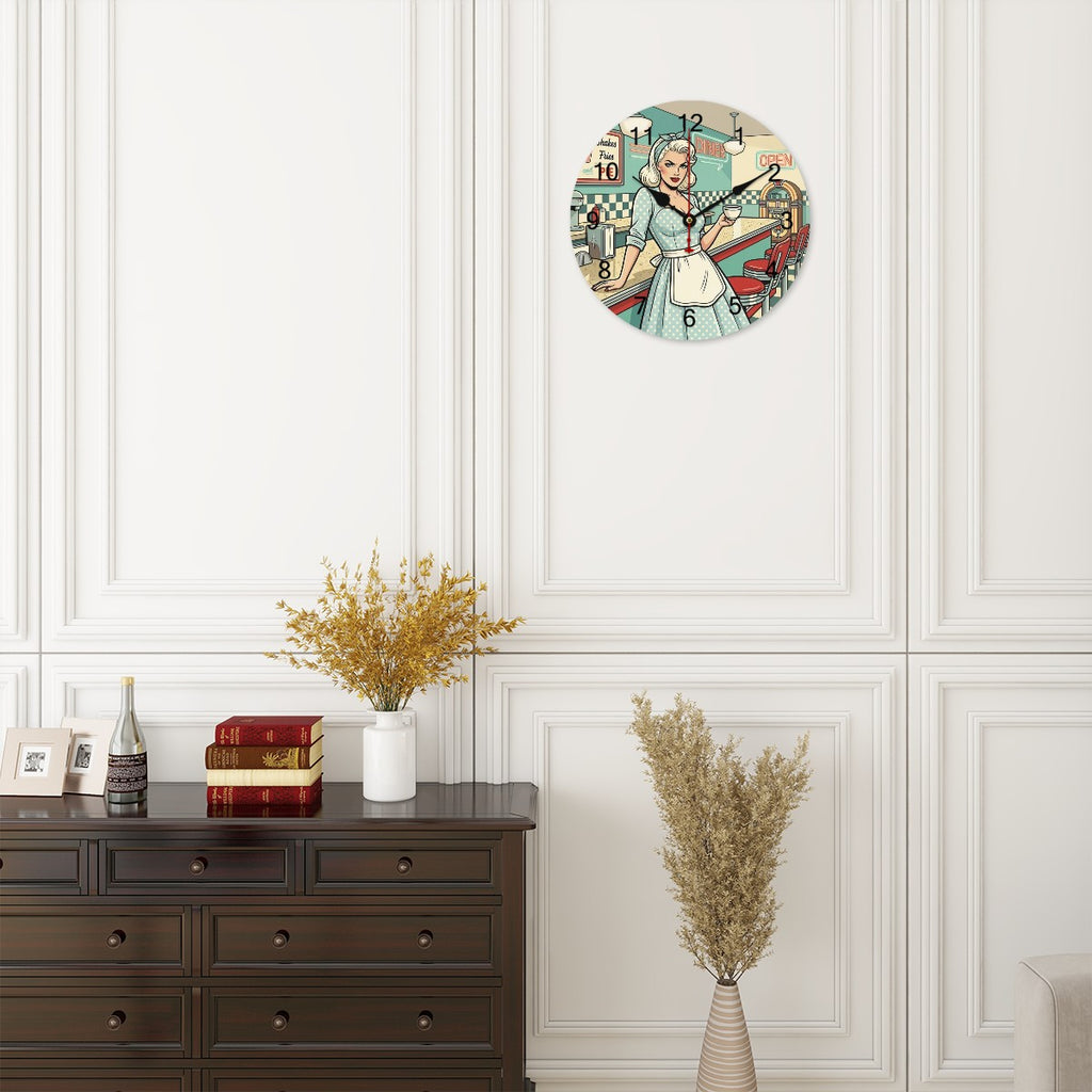 50s Retro Wall Clock