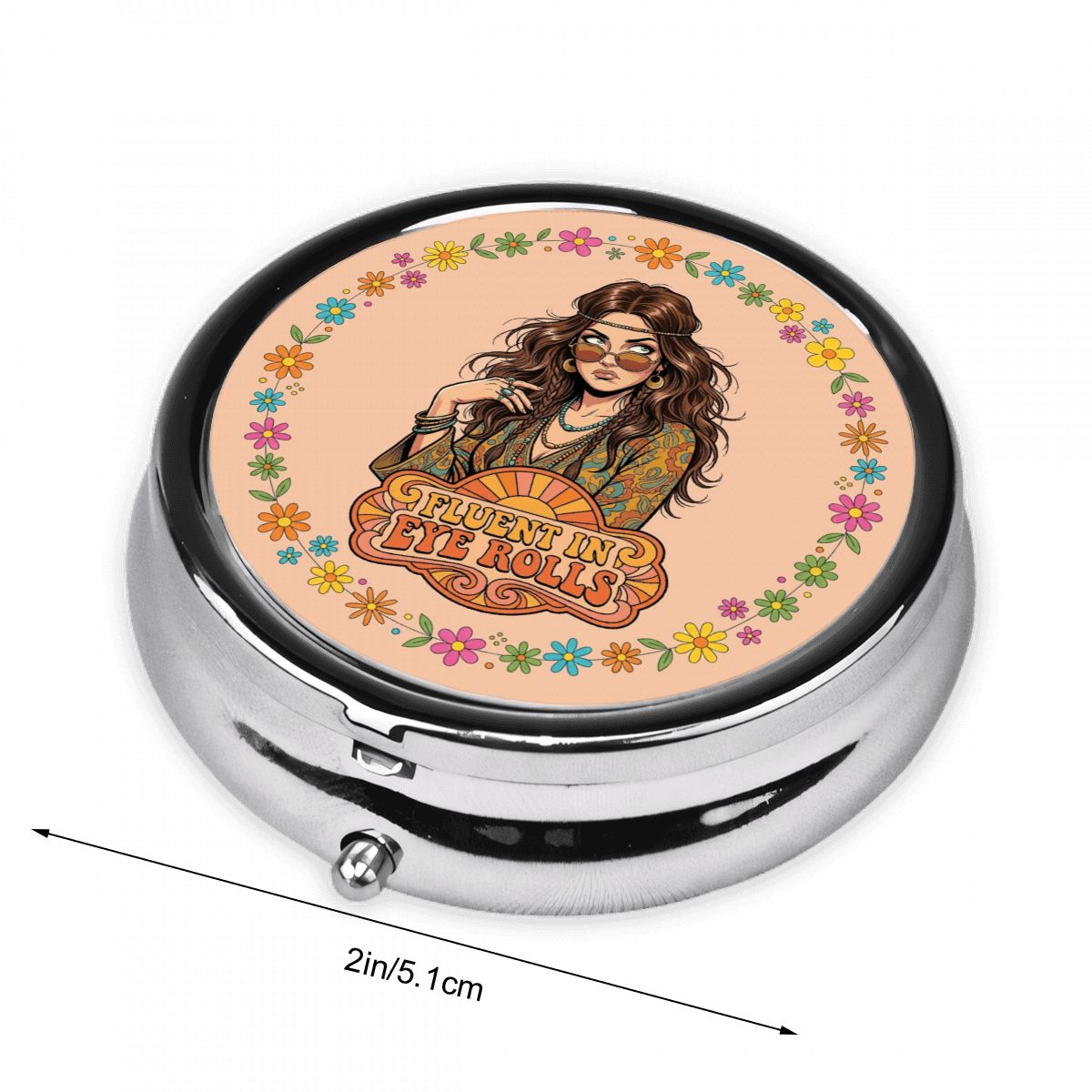 70s Retro Pocket Pill Case