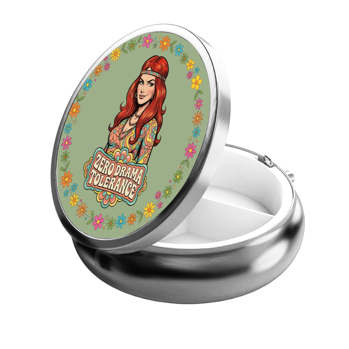70s Retro Pocket Pill Case
