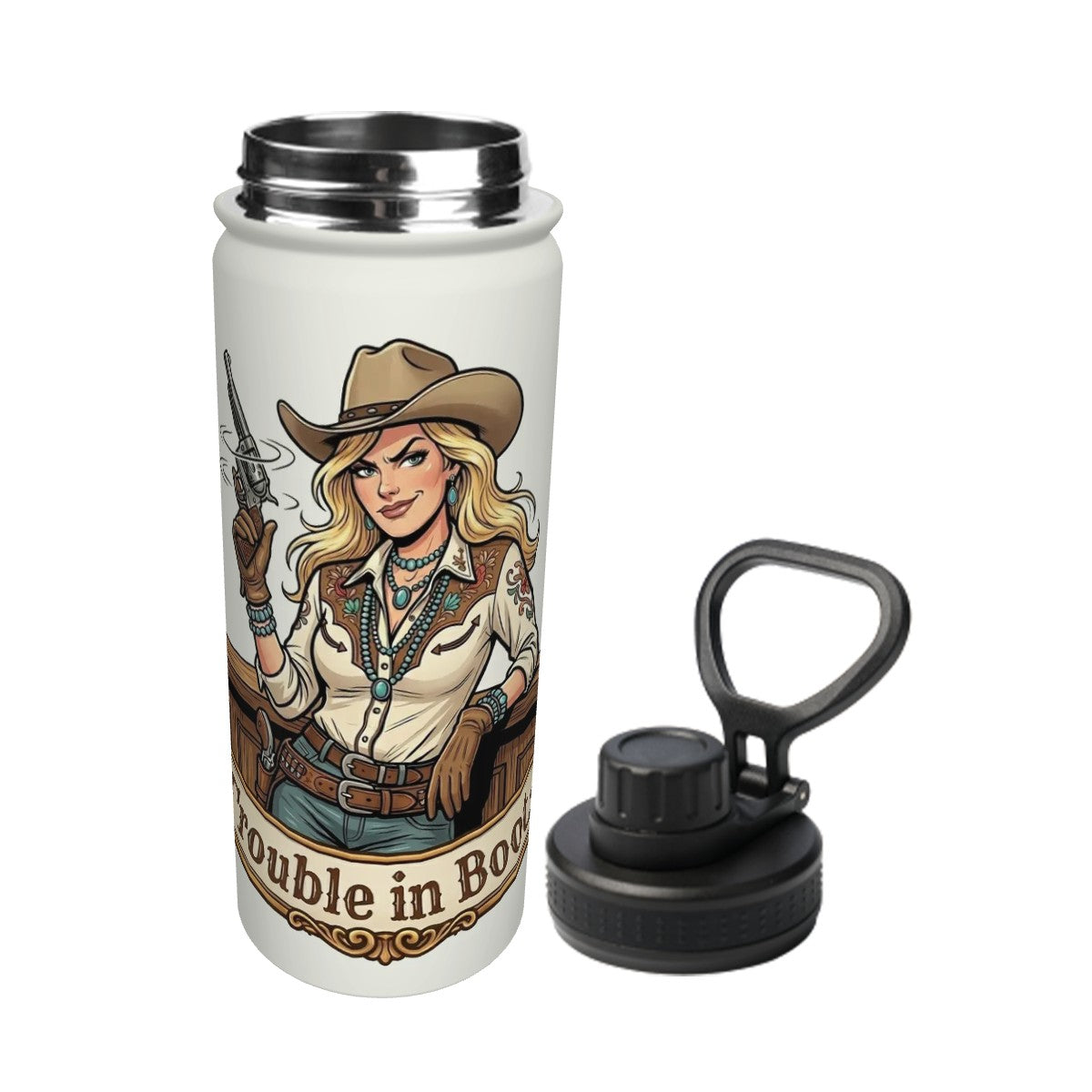 Western Insulated Water Bottle (18oz)
