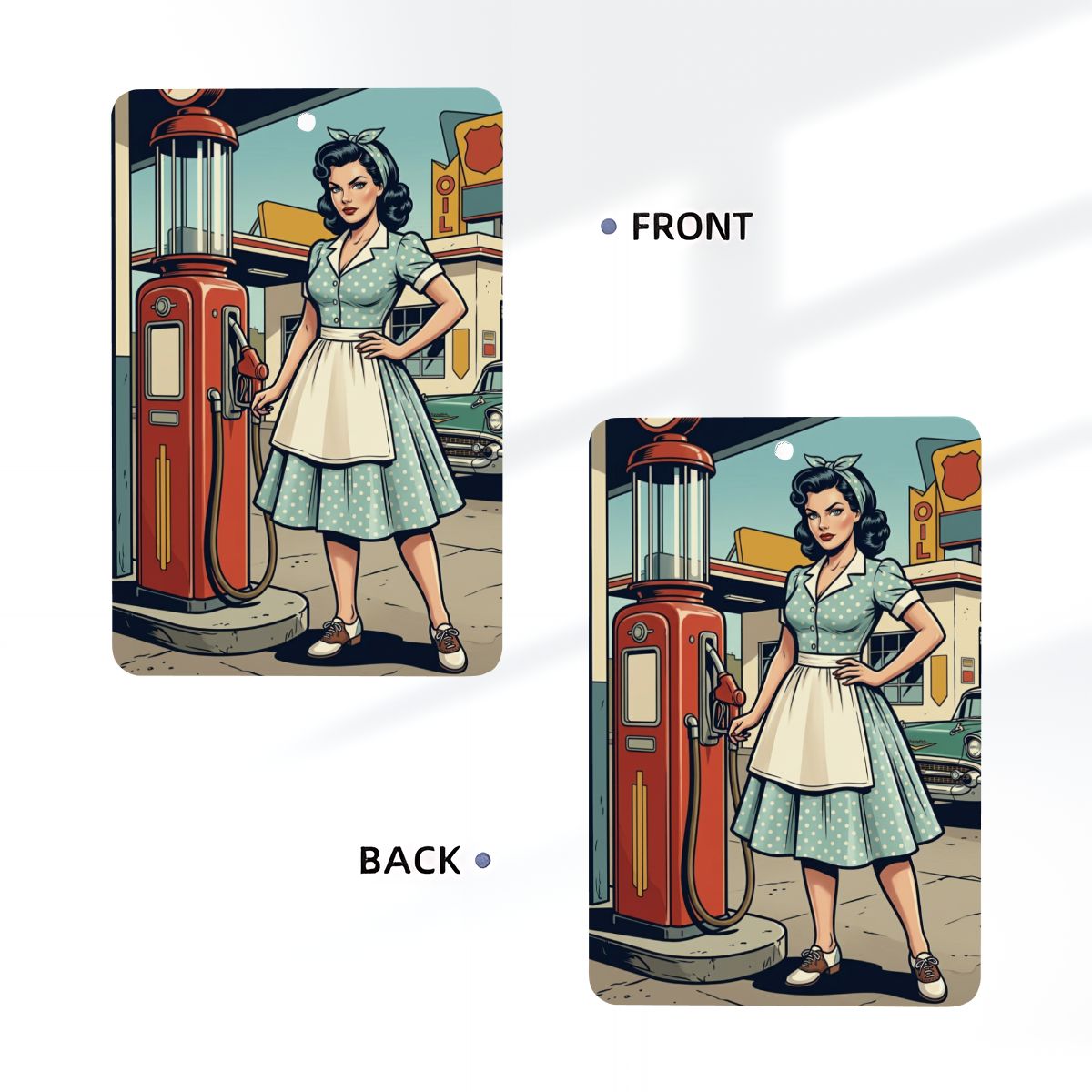 50s Retro Car Air Freshener Card (1pc)