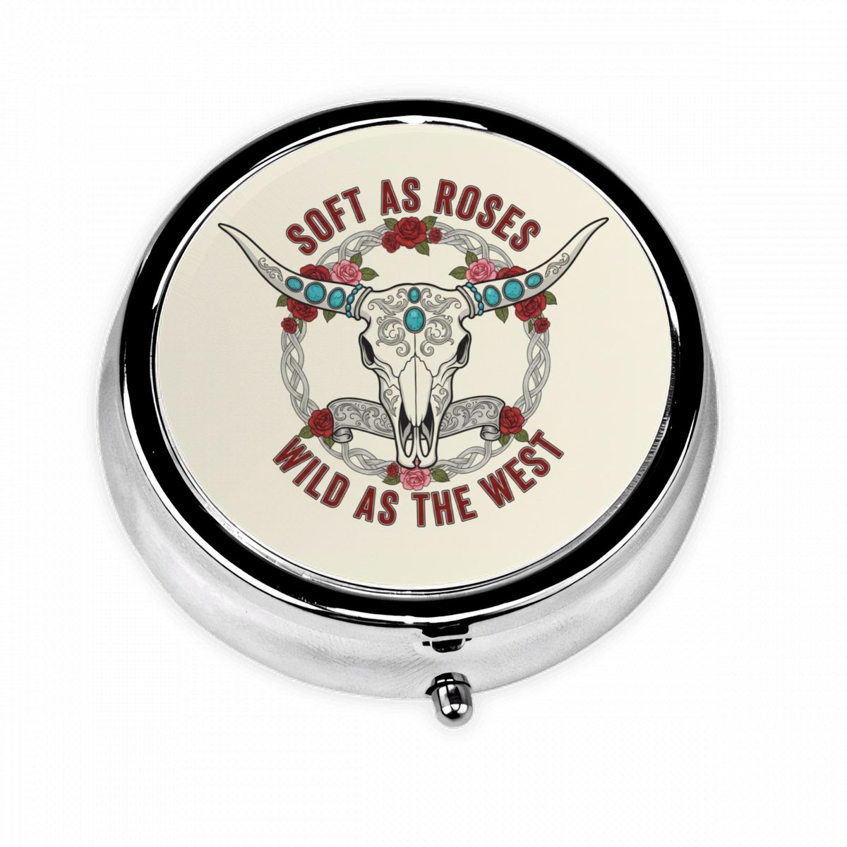 Western Pocket Pill Case – Soft as Roses