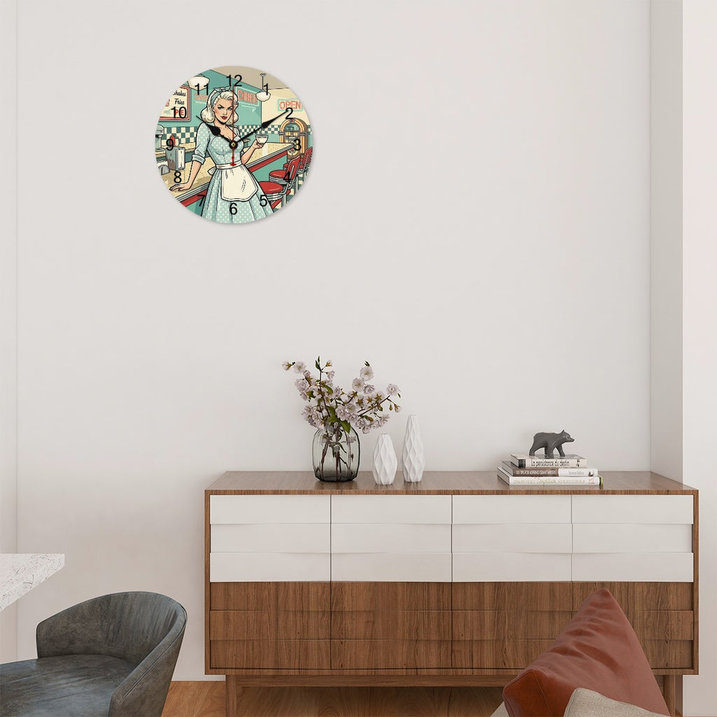 50s Retro Wall Clock