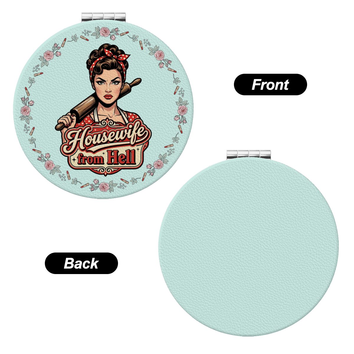50s Retro Compact Pocket Mirror - Housewife from Hell