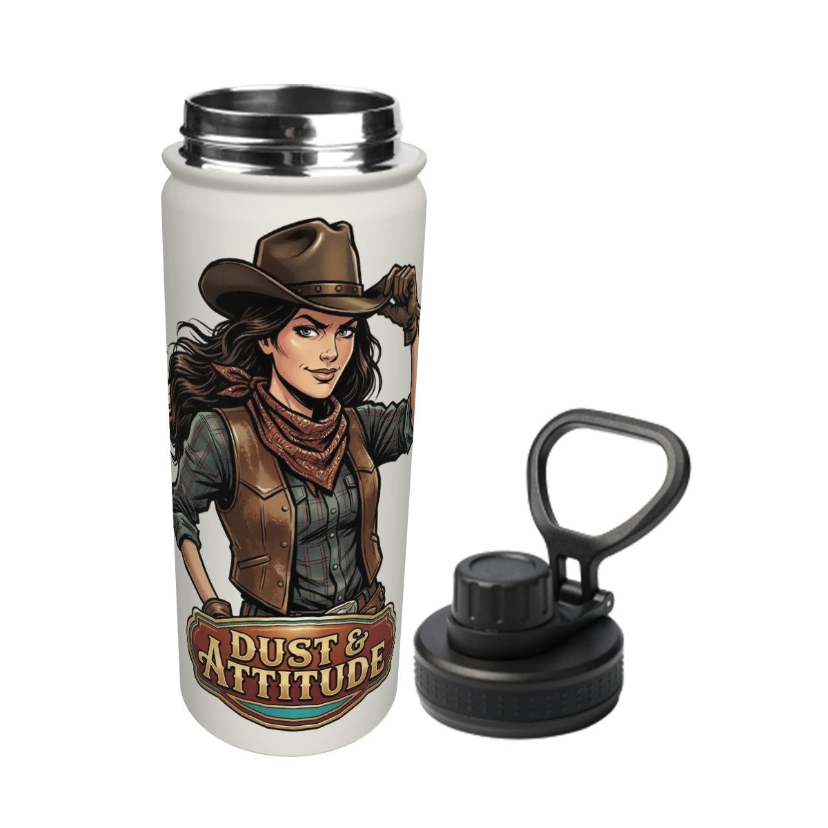 Western Insulated Water Bottle (18oz)
