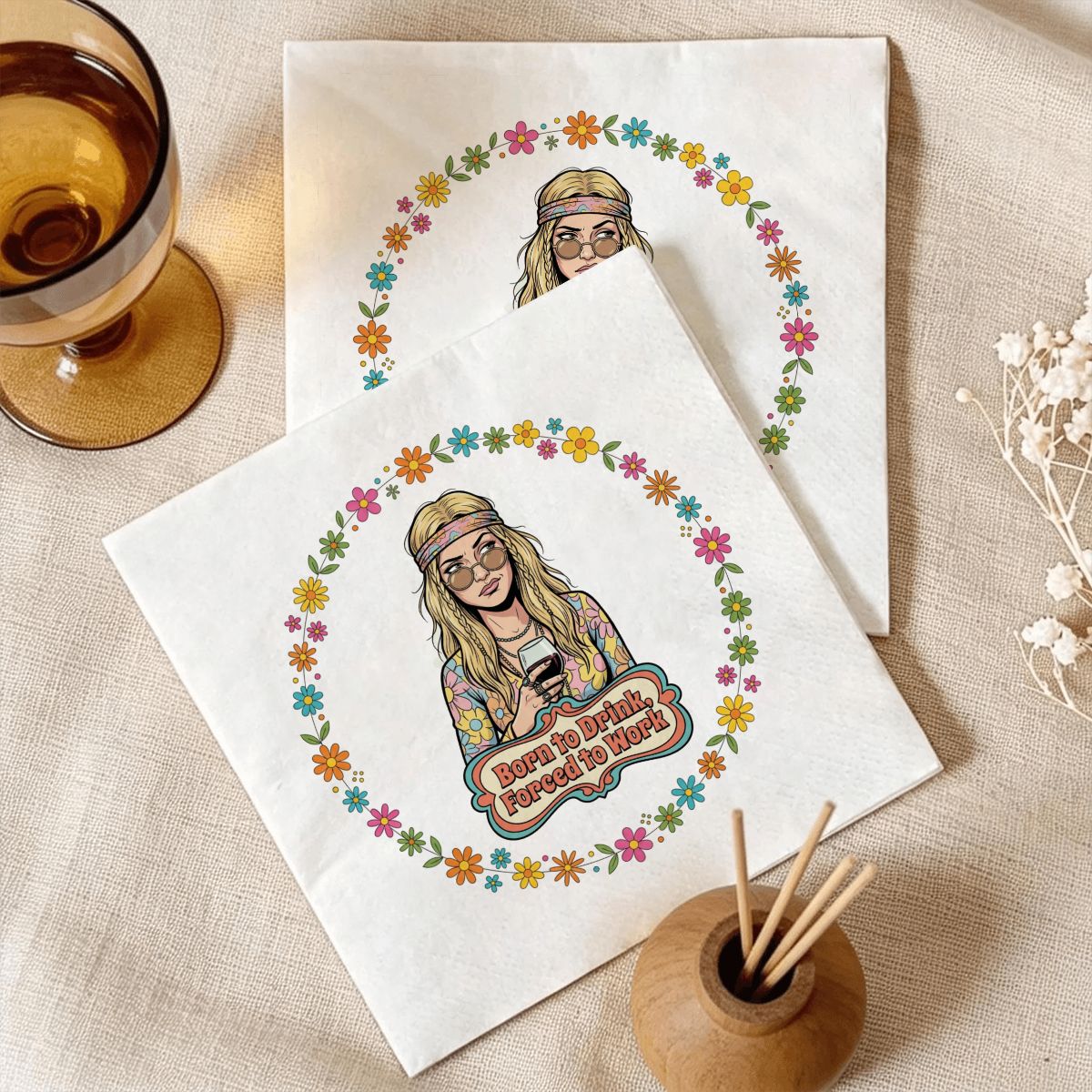 70s Retro Paper Napkins