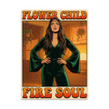 70s Retro Metal Tin Sign  16"x12" (Vertical)