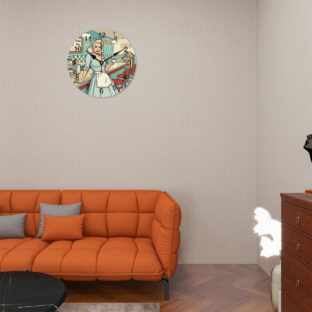 50s Retro Wall Clock