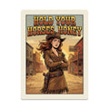 Western Metal Tin Sign  16"x12" (Vertical)