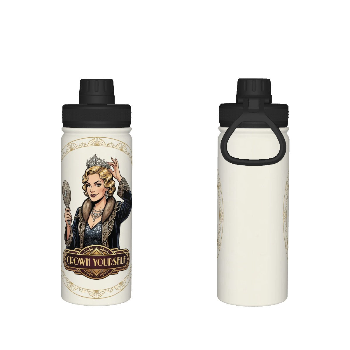 20s Vintage Insulated Water Bottle (18oz)