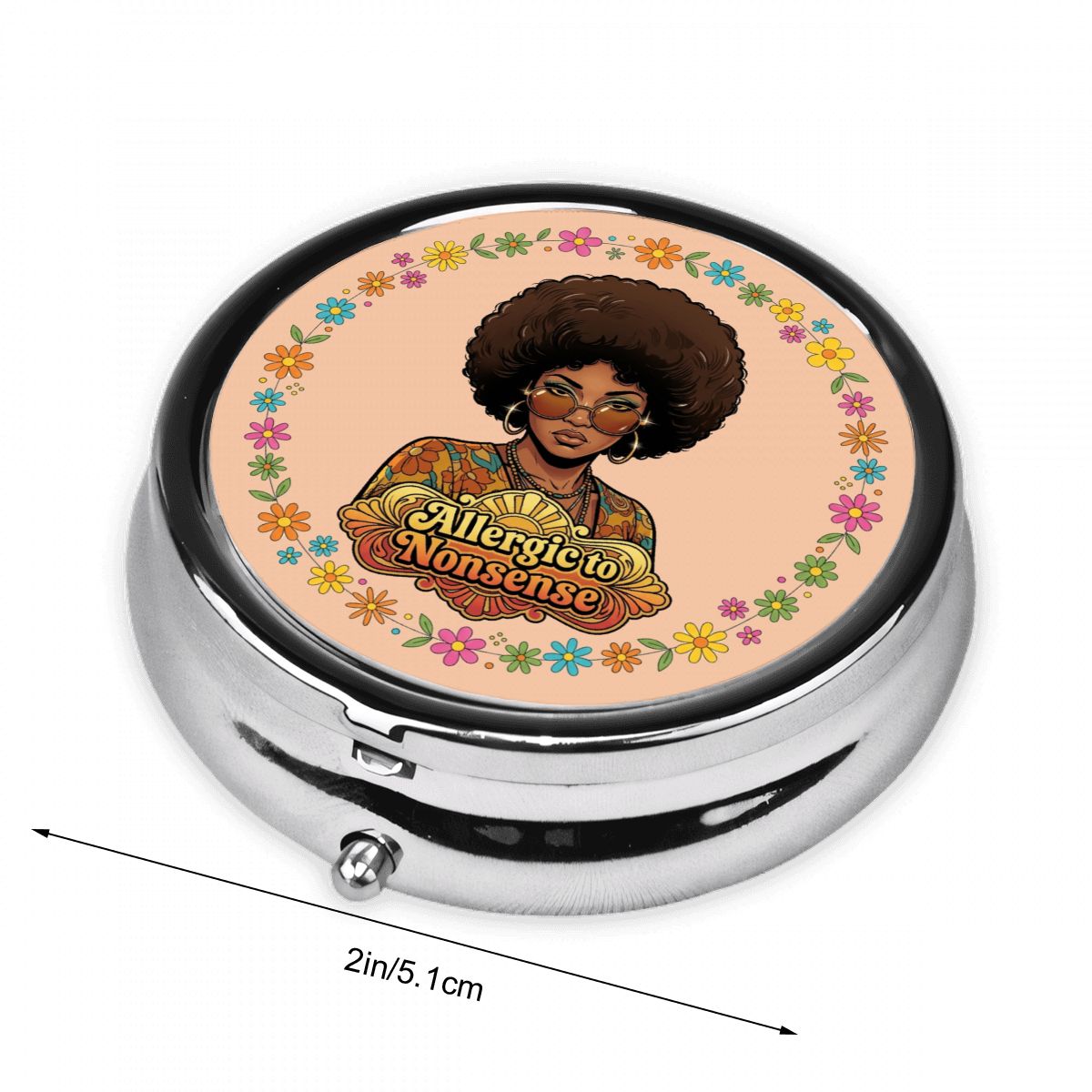 70s Retro Pocket Pill Case