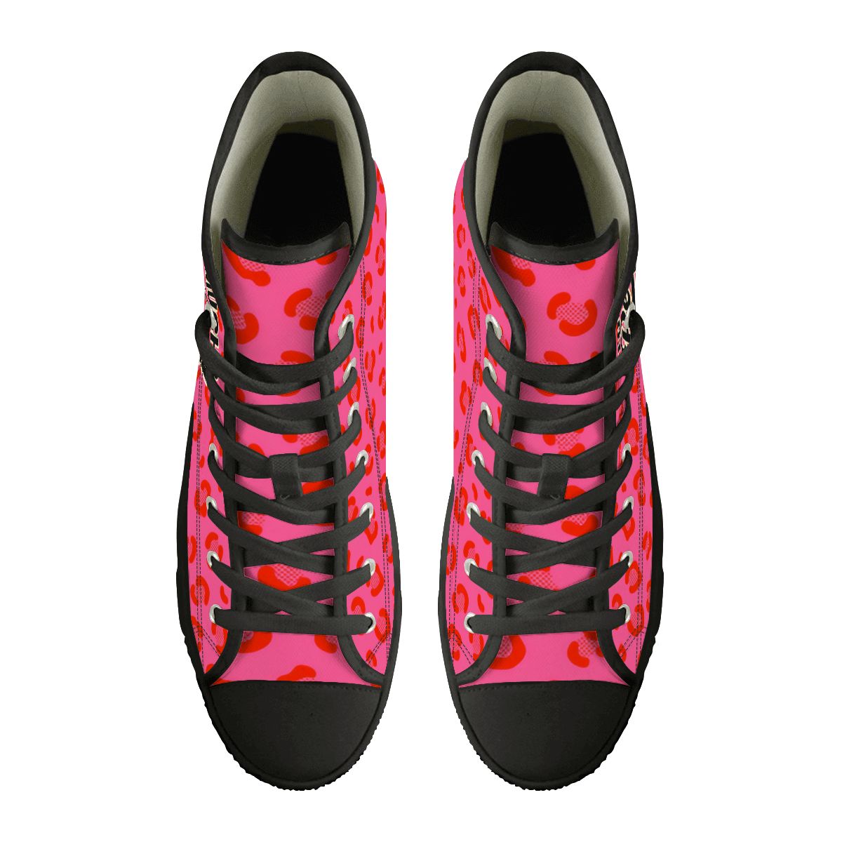 50s Retro High Top Canvas Shoes