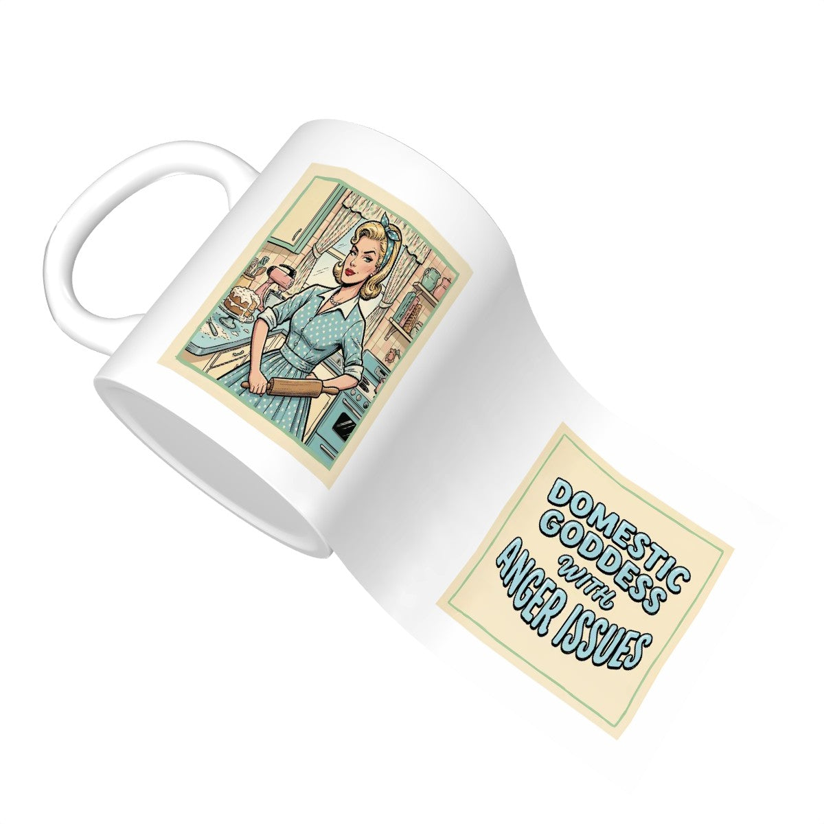 50s Retro Ceramic Coffee Mug (11oz)