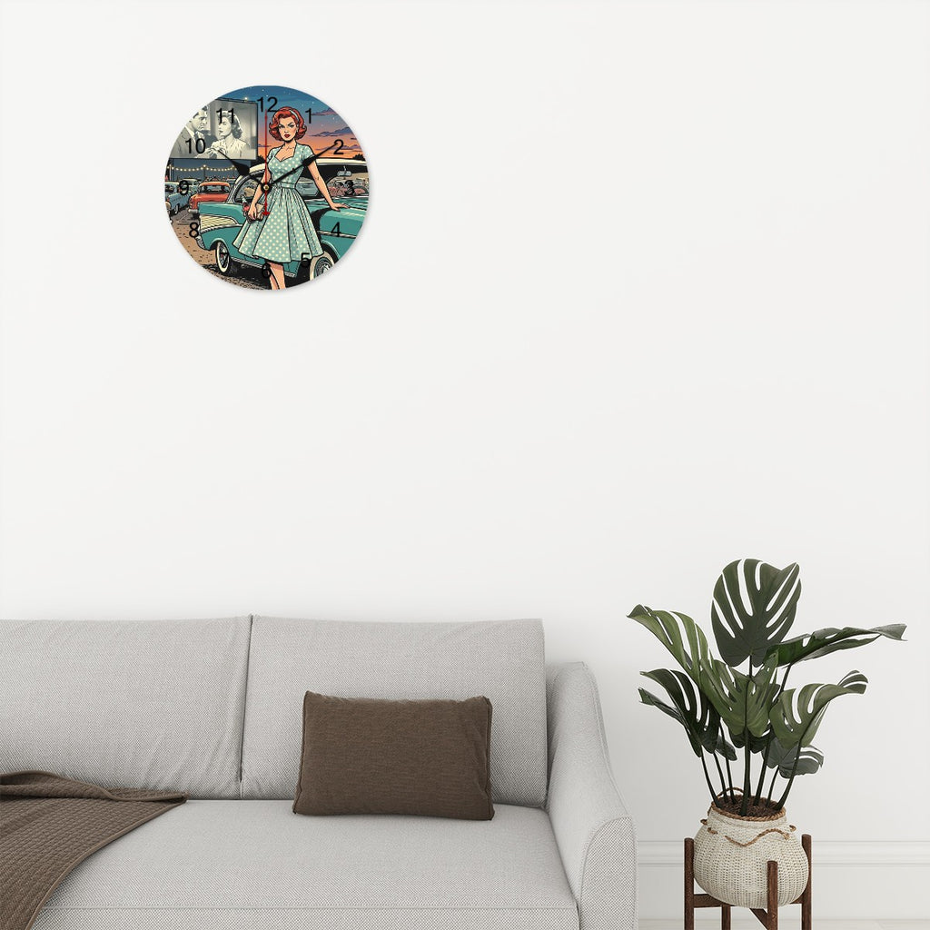 50s Retro Wall Clock