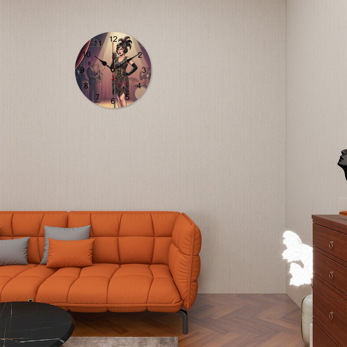 20s Art Deco Wall Clock