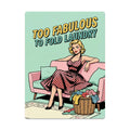 50s Retro Metal Tin Sign 16"x12" (Vertical)