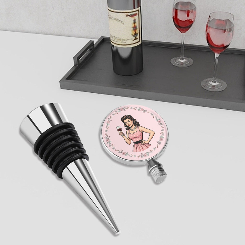 50s Retro Wine Bottle Stopper – Reusable Wine Saver